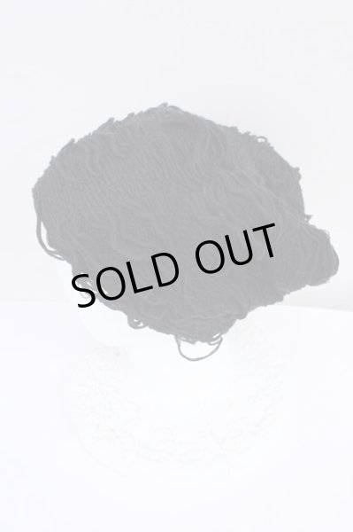 画像2: CIVARIZE / Lid ブロークンニットビーニーキャップ  ブラック T-24-11-08-018-CI-za-YM-ZT (2)