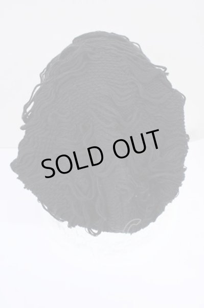 画像3: CIVARIZE / Lid ブロークンニットビーニーキャップ  ブラック T-24-11-08-018-CI-za-YM-ZT (3)