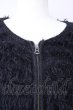 画像4: CIVARIZE / ノーカラーループニットブルゾン F ブラック T-24-11-08-004-CI-ja-YM-OS (4)