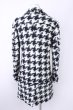画像2: CIVARIZE / Secret 2wayスライバー ニットコート 46 ブラックｘホワイト T-24-11-08-006-CI-ou-YM-ZY (2)