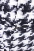 画像8: CIVARIZE / Secret 2wayスライバー ニットコート 46 ブラックｘホワイト T-24-11-08-006-CI-ou-YM-ZY