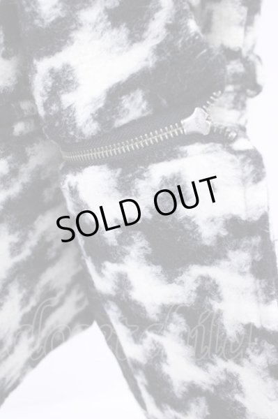 画像9: CIVARIZE / Secret 2wayスライバー ニットコート 46 ブラックｘホワイト T-24-11-08-006-CI-ou-YM-ZY (9)