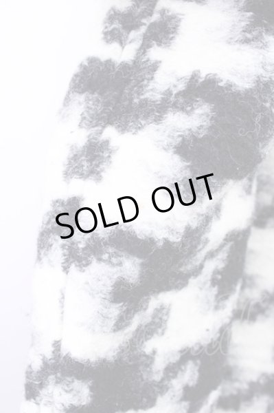 画像12: CIVARIZE / Secret 2wayスライバー ニットコート 46 ブラックｘホワイト T-24-11-08-006-CI-ou-YM-ZY (12)