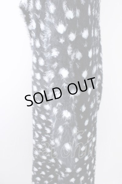 画像3: CIVARIZE / ドットファーガウンコート  ブラックｘホワイト T-24-11-08-008-CI-ou-YM-ZT-M002 (3)