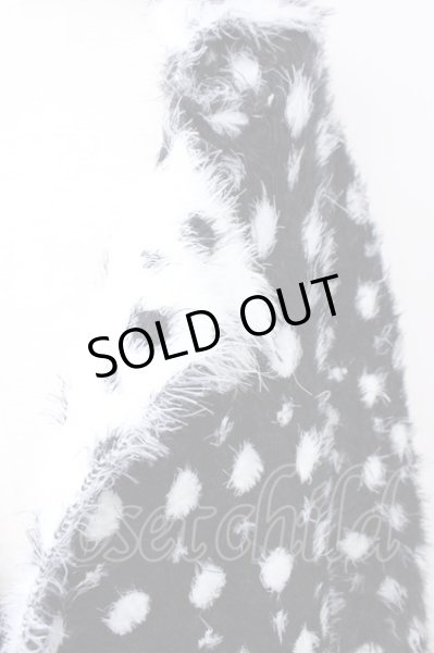 画像4: CIVARIZE / ドットファーガウンコート  ブラックｘホワイト T-24-11-08-008-CI-ou-YM-ZT-M002 (4)