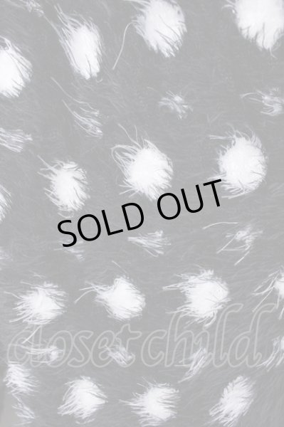 画像6: CIVARIZE / ドットファーガウンコート  ブラックｘホワイト T-24-11-08-008-CI-ou-YM-ZT-M002 (6)