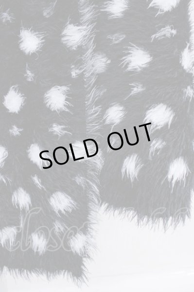 画像8: CIVARIZE / ドットファーガウンコート  ブラックｘホワイト T-24-11-08-008-CI-ou-YM-ZT-M002 (8)