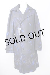 CIVARIZE / フェイクムートンチェスターコート 46 ブラック T-24-11-08