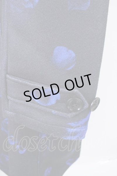 画像3: CIVARIZE / オリジナルナポレオントレンチコート 46 ブラックｘブルー T-24-11-08-010-CI-ou-YM-ZT-M002 (3)