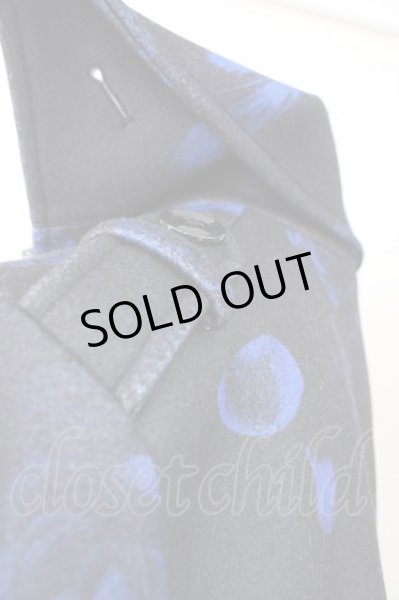 画像4: CIVARIZE / オリジナルナポレオントレンチコート 46 ブラックｘブルー T-24-11-08-010-CI-ou-YM-ZT-M002 (4)