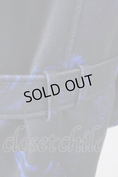 画像6: CIVARIZE / オリジナルナポレオントレンチコート 46 ブラックｘブルー T-24-11-08-010-CI-ou-YM-ZT-M002 (6)