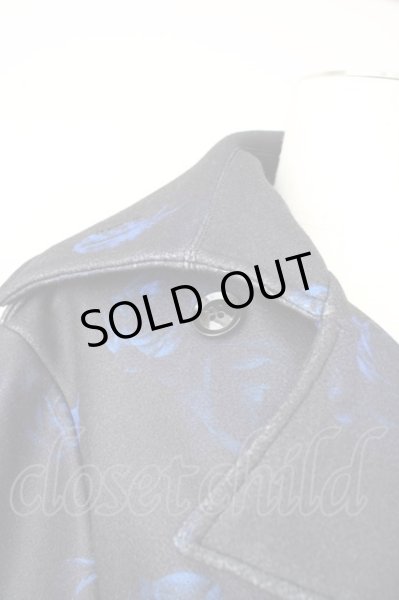 画像8: CIVARIZE / オリジナルナポレオントレンチコート 46 ブラックｘブルー T-24-11-08-010-CI-ou-YM-ZT-M002 (8)