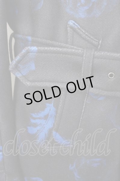 画像10: CIVARIZE / オリジナルナポレオントレンチコート 46 ブラックｘブルー T-24-11-08-010-CI-ou-YM-ZT-M002 (10)