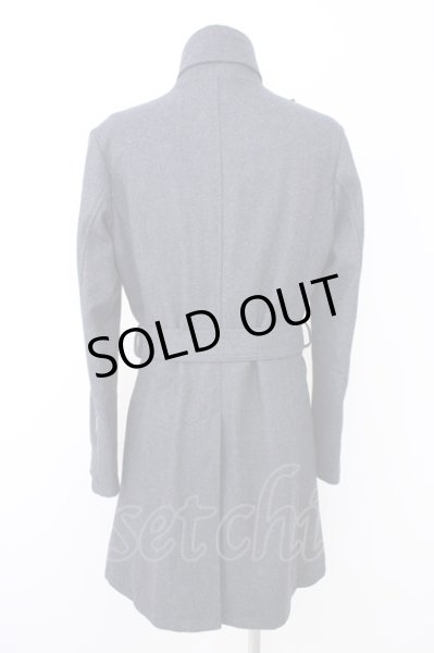 画像2: TORNADO MART / ウールツイルドレープコート M ネイビー T-24-11-08-011-TO-ou-YM-ZT-M002 (2)