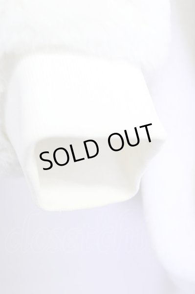 画像6: Wrouge / ライン切替ベルボアジャケット  ホワイト×ブラック T-24-11-26-004-Wr-to-IG-ZT (6)