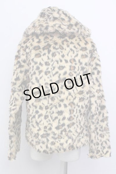 画像2: Wrouge / レオパードファージャケット  ベージュアニマル T-24-11-26-005-Wr-ou-IG-ZT (2)