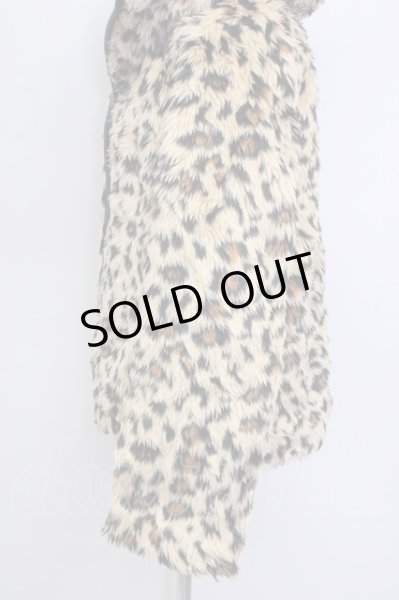 画像3: Wrouge / レオパードファージャケット  ベージュアニマル T-24-11-26-005-Wr-ou-IG-ZT (3)