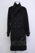 画像1: CIVARIZE / メルトントレンチコート 46 ブラック T-24-11-26-006-CI-ou-YM-ZT-M010 (1)