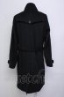 画像2: CIVARIZE / メルトントレンチコート 46 ブラック T-24-11-26-006-CI-ou-YM-ZT-M010 (2)