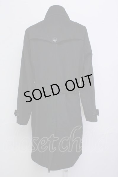 CIVARIZE / メルトントレンチコート 46 ブラック T-24-11-26-006-CI-ou