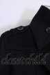 画像4: CIVARIZE / メルトントレンチコート 46 ブラック T-24-11-26-006-CI-ou-YM-ZT-M010 (4)