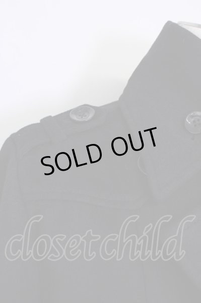 画像4: CIVARIZE / メルトントレンチコート 46 ブラック T-24-11-26-006-CI-ou-YM-ZT-M010 (4)