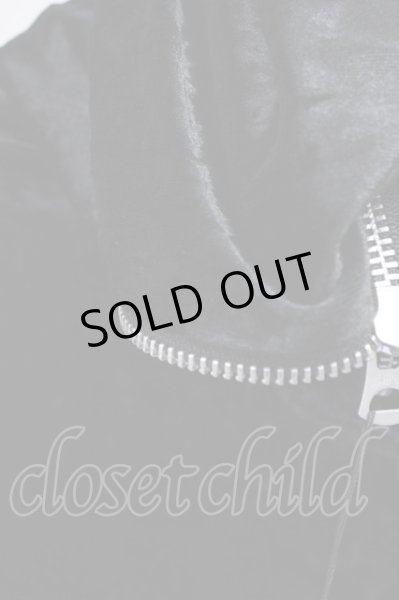 画像4: CIVARIZE / ベロアドレープジップタートルトップス 44 ブラック T-24-11-26-001-CI-to-YM-ZT (4)