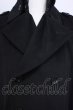 画像7: CIVARIZE / メルトントレンチコート 46 ブラック T-24-11-26-006-CI-ou-YM-ZT-M010 (7)