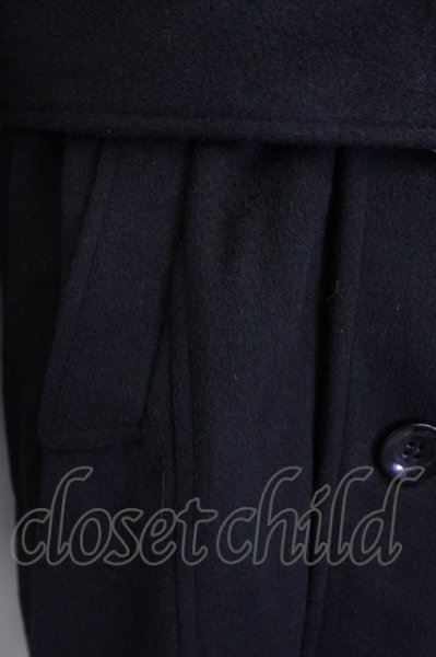 画像8: CIVARIZE / メルトントレンチコート 46 ブラック T-24-11-26-006-CI-ou-YM-ZT-M010 (8)
