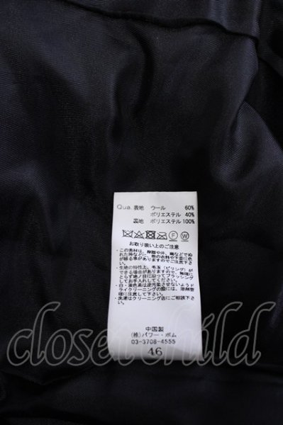 画像10: CIVARIZE / メルトントレンチコート 46 ブラック T-24-11-26-006-CI-ou-YM-ZT-M010 (10)