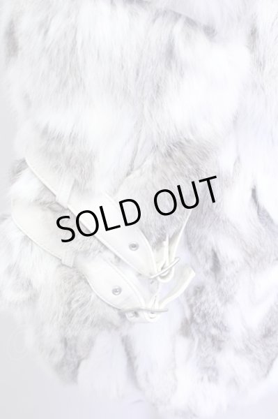 画像4: TORNADO MART / ラビット×シルバーフォックスファーブルゾン L ホワイト T-24-11-26-011-TO-ou-YM-ZT-ML009 (4)