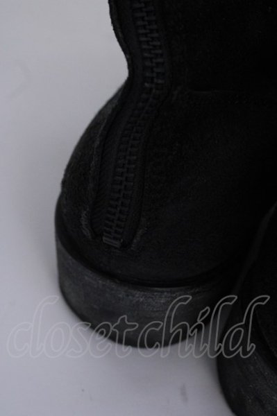 画像7: TORNADO MART / オイルベロアレースアップレイヤードブーツ M ブラック T-24-11-26-012-TO-sho-YM-ZT-S001 (7)