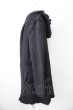画像3: CIVARIZE / 接結フード付き変形ニットロングパーカー 44 ブラック T-24-12-03-001-CI-ja-YM-ZT378 (3)