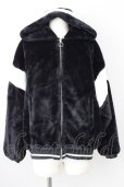 画像1: ATTI / ボアパーカーショートブルゾン  ブラックｘホワイト T-24-12-03-009-BE-ou-YM-ZT-M111 (1)
