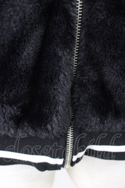 画像5: ATTI / ボアパーカーショートブルゾン  ブラックｘホワイト T-24-12-03-009-BE-ou-YM-ZT-M111 (5)