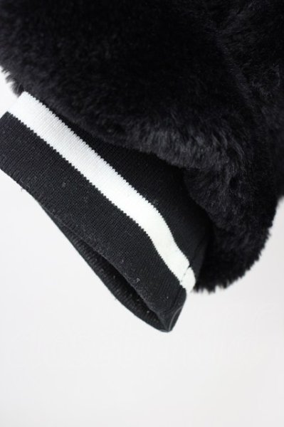 画像6: ATTI / ボアパーカーショートブルゾン  ブラックｘホワイト T-24-12-03-009-BE-ou-YM-ZT-M111 (6)