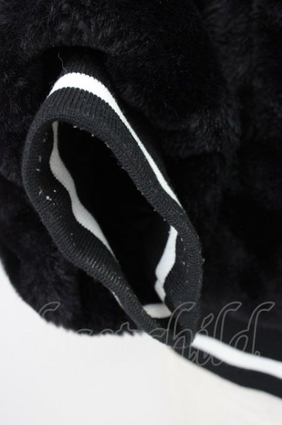 画像7: ATTI / ボアパーカーショートブルゾン  ブラックｘホワイト T-24-12-03-009-BE-ou-YM-ZT-M111 (7)