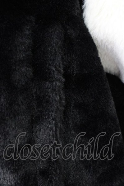 画像9: ATTI / ボアパーカーショートブルゾン  ブラックｘホワイト T-24-12-03-009-BE-ou-YM-ZT-M111 (9)