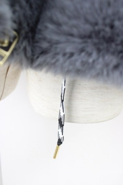 画像5: ROYAL FLASH / ファーブルゾン L ブラックｘブルーｘグレー T-24-12-03-010-RO-ou-YM-ZT-M111 (5)