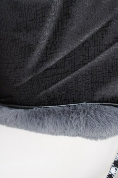 画像6: ROYAL FLASH / ファーブルゾン L ブラックｘブルーｘグレー T-24-12-03-010-RO-ou-YM-ZT-M111 (6)