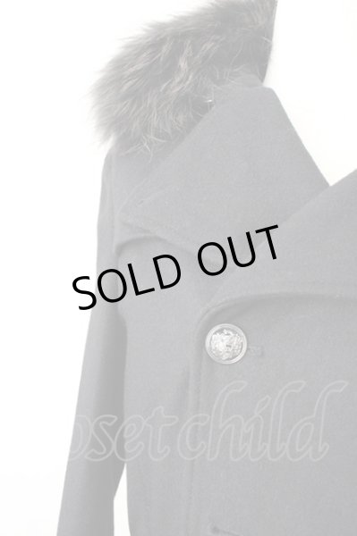 画像8: CIVARIZE / ファー襟トレンチコート 44 ブラック T-24-12-06-012-CI-ou-YM-ZT (8)