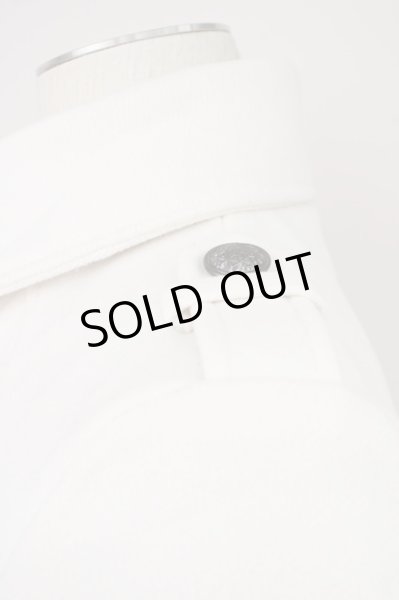 画像4: CIVARIZE / ushスワロフスキー付きナポレオンカラーメルトンPコート 44 ホワイト T-24-12-06-002-CI-ou-YM-ZT-M111 (4)