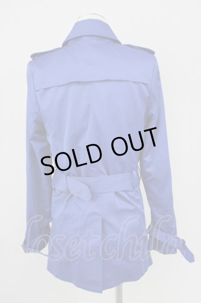 画像2: MURDER LICENSE / ストレッチライトトレンチ 46 ブルー T-24-12-06-005-MU-ou-YM-ZT-M111 (2)