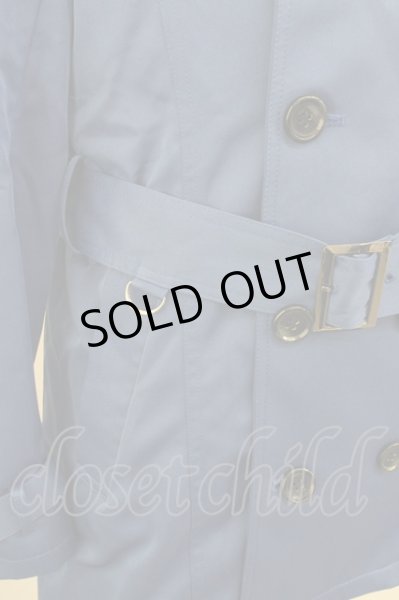 画像5: MURDER LICENSE / ストレッチライトトレンチ 46 ブルー T-24-12-06-005-MU-ou-YM-ZT-M111 (5)