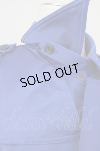 画像6: MURDER LICENSE / ストレッチライトトレンチ 46 ブルー T-24-12-06-005-MU-ou-YM-ZT-M111 (6)