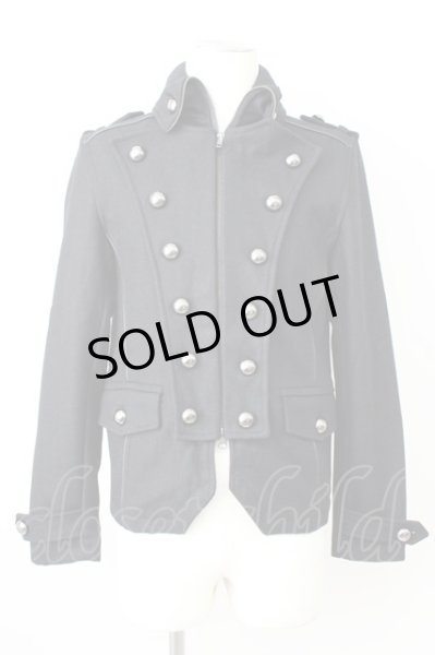 画像1: Xfrm / スタンドネックZIPUPナポレオンコート 2 ブラック T-24-12-06-008-Xf-ja-YM-ZT (1)