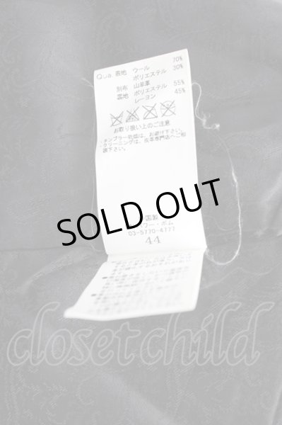 画像10: CIVARIZE / Infection衿ゴートレザーライダースコート 44 ブラック T-24-12-06-009-CI-ou-YM-ZT-ML001 (10)