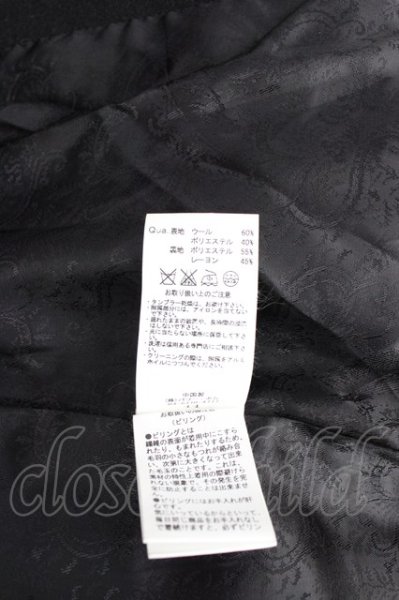 画像8: CIVARIZE / Usherメルトンハイカラーコート 44 ブラック T-24-12-06-010-CI-ou-YM-ZT-M111 (8)