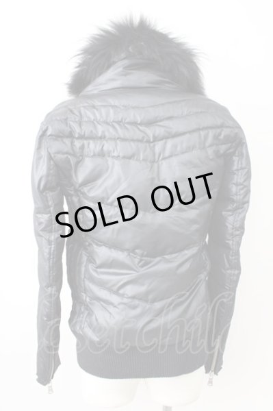 画像2: MURDER LICENSE / 中綿ナイロンハイネックライダースブルゾン 46 ブラック T-24-12-06-011-MU-ou-YM-ZT (2)