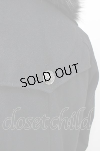 画像3: CIVARIZE / ファー襟トレンチコート 44 ブラック T-24-12-06-012-CI-ou-YM-ZT (3)